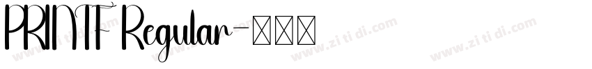 PRINTF Regular字体转换